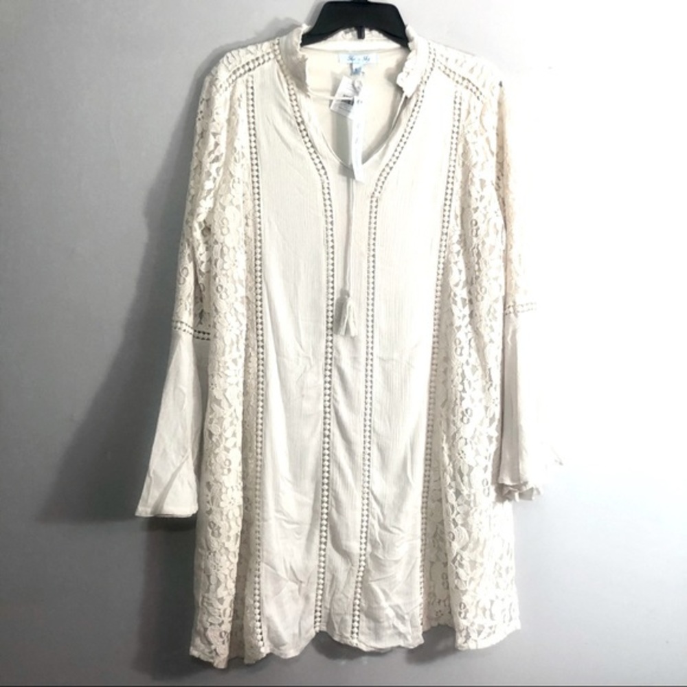 She and sky- Boho lace dress Size L